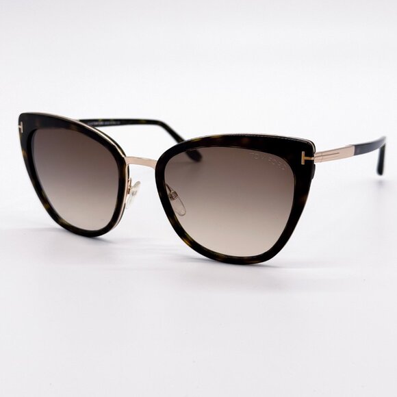 NEW TOM FORD SIMONA TF717 52F WOMEN CAT EYE SUNGLASSES FT0717/S HAVANA BROWN main image 8